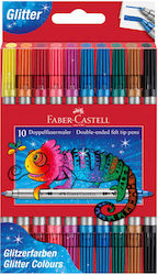 Faber-Castell Μαρκαδόροι Σετ 10 Χρώματα Faber-Castell Μαρκαδόροι Σετ 10 Χρώματα