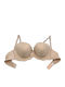 Beige Bra with Light Padding & Underwire