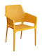 Scaun De Exterior Din Polipropilenă Luka Galben Luka-09064 62x60x86cm