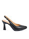 Leather Black Heels