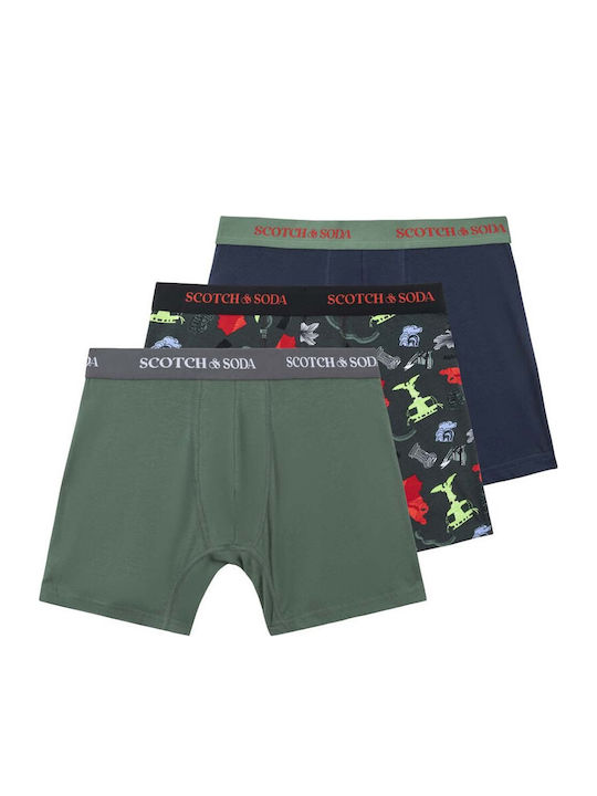 Ανδρικά Μποξεράκια Medium Green 3Pack