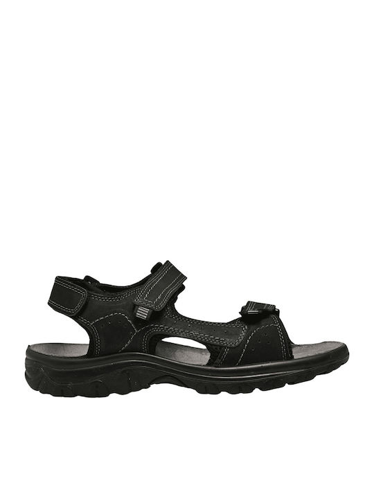 Adam's Shoes Кожени Мъжки Сандали в Черен Цвят