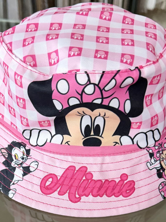 Disney Παιδικό Καπέλο Bucket Υφασμάτινο Minnie Ροζ