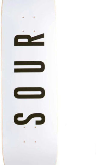 Sour Solution Sour Skateboard Shortboard White