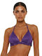 Bikini Τριγωνάκι C Cup με Ενίσχυση Μωβ