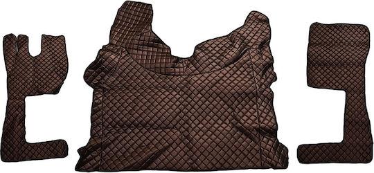 King Interior Front Car Mats 3 Pieces For Volvo FH4 2013 Black