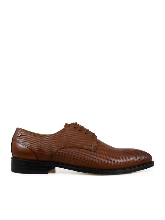 Giacomo Carlo Leather Men's Dress Shoes Brown