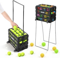 Vevor Καλάθι Συλλογής Μπαλών Τένις Pickleball Ρόδες Χωρητικότητα 80 Μπαλών Wqsnljsltg80ylubk001v0