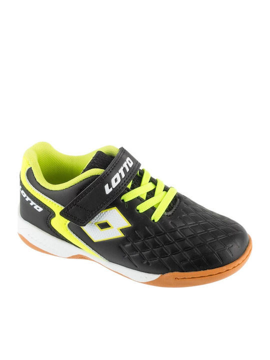 Lotto Kids Soccer Shoes Dasher K Indoor Black