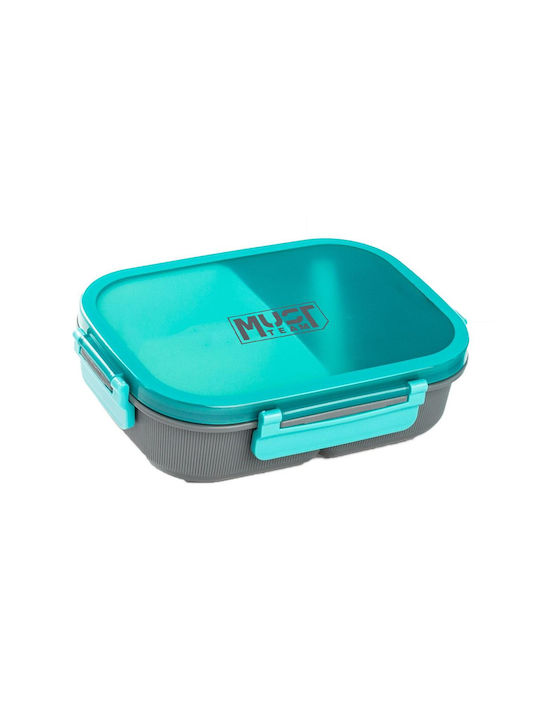 Must Team Lunch Box Plastic Gray 1.1lt