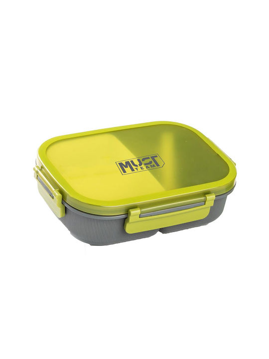 Must Team Lunch Box Plastic Gray 1.1lt