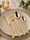Cutlery Set Stainless Steel Gold 4 Pieces