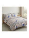 Olia Home Set Bettlaken Super-Doppel 220x240cm Mehrfarbig (4Stücke)