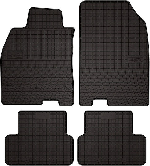 Rubber Car Mats Renault Fluence Sedan 2009-2016 Black Fitted