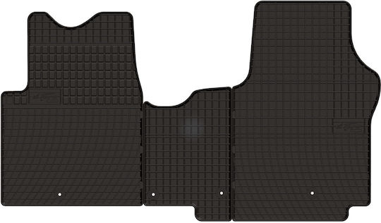 Rubber Car Mats Renault Trafic Iii Van 2014 Black Fitted
