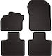Rubber Car Mats Renault Zoe Hatchback 2013 Black Fitted