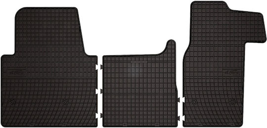 Rubber Car Mats Renault Master Iii Van Pre-facelift 2010-2019 Black Fitted