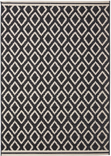 Royal Carpet Flox Wohnzimmer Teppich Rechteckiges Sommer Korbweide Schwarz 140x200cm