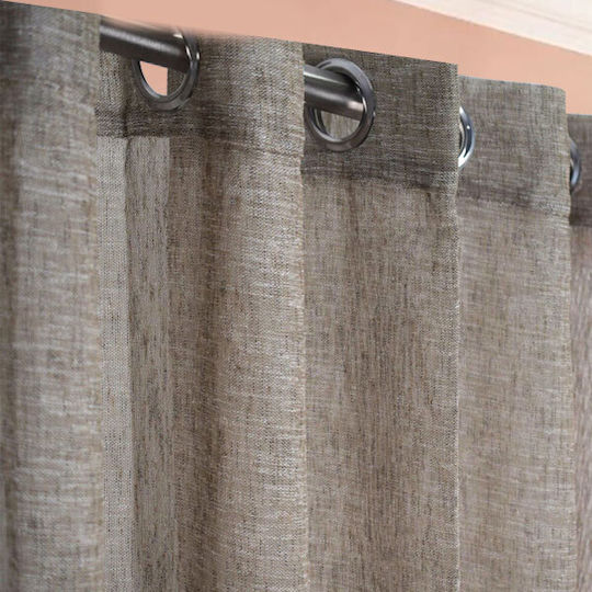 SpitiBazaar Mit Grommets Mocca 270x280cm