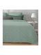 Blanc de Blanc Single Coverlet Mint 160x220cm