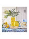 Butlers Baumwoll Tischdecke Amalfi Blaue 160x160cm