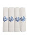 Nakas Concept Dining Napkin Linen Set 4 Pieces Coral 50x50cm
