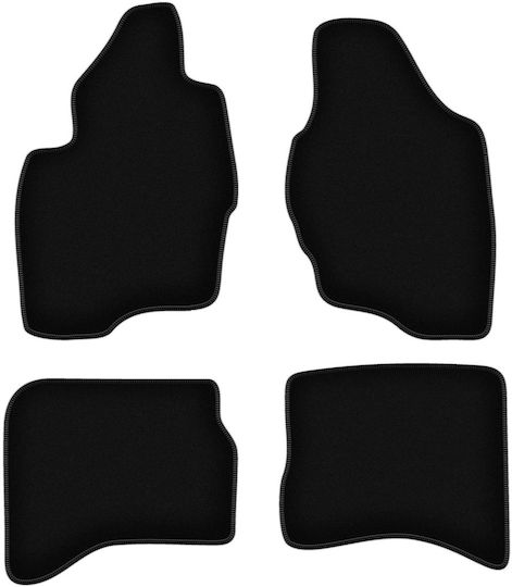 Basic Black Velour Mats Mitsubishi Pajero Iii Off-road 1999-2006