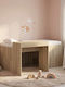 Kinderbett Hochbett Einzeln mit Schreibtisch Beige