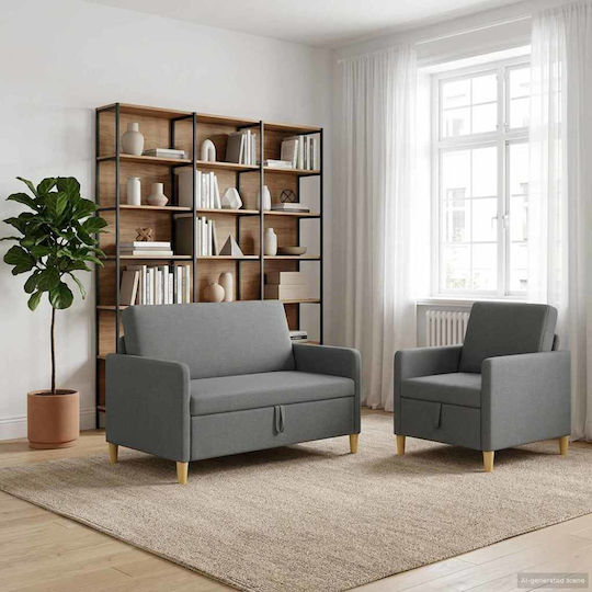 Living Room Furniture Set 2-Seater & Armchair
