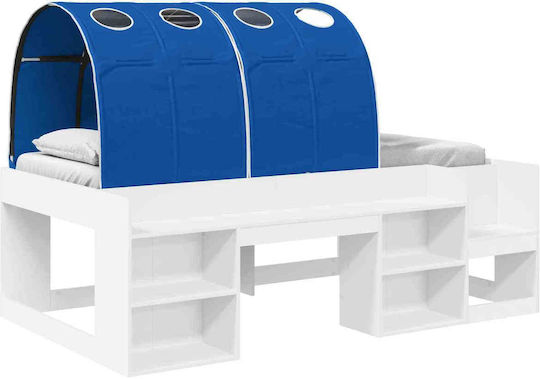 Kids Bed Loft Single White