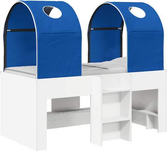 Kids Bed Loft Bed Single White