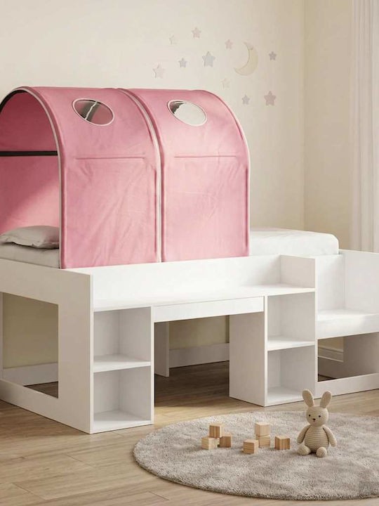 Pat Pentru Copii Tip Single Loft Bed Alb