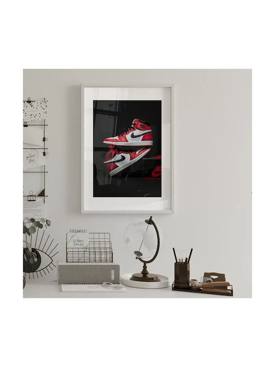 Poster Chicago Sneakers Snk153 40cm X 50cm Blac...