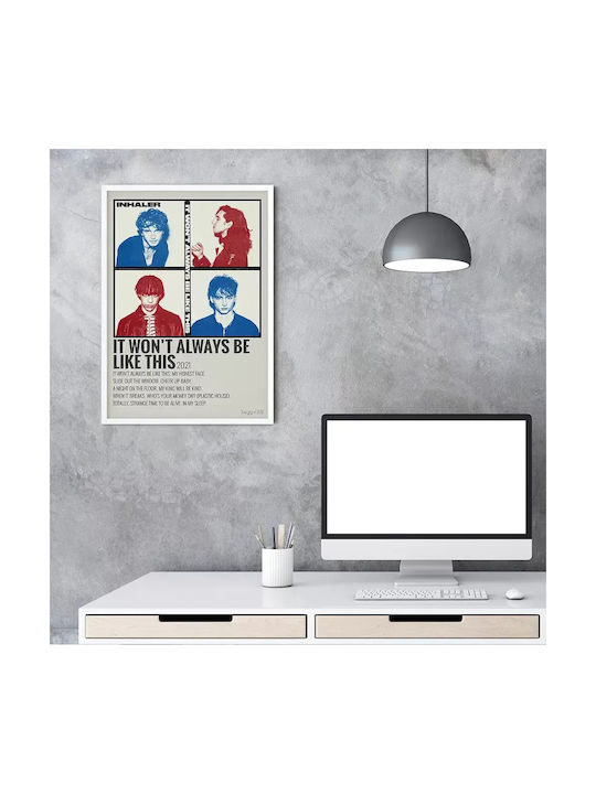 Music Poster Inhaler Ms013 40cm X 50cm Μαύρη Ξύ...