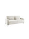 Nubo Τριθέσιος Καναπές Κρεβάτι Off White 213x93x86εκ.