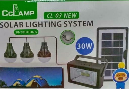 Factory Solares Beleuchtungssystem Solar mit Blitzlicht und USB-Ladegerät Groß
