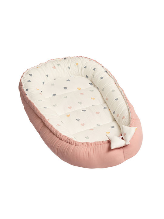 Kidizi Perna Pentru Bebelusi Tip Cuib Color Hearts 50x90 cm