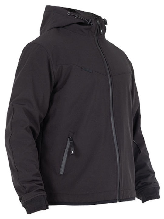 John Doe Hoodie V3 Winter Men's Riding Jacket Softshell Black