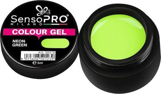 Neon Green Colored Uv Gel 5ml Sensopro Milano