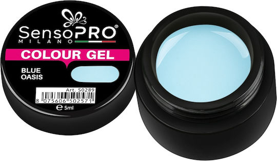 Gel UV Colorat Albastru Oasis 5ml Sensopro Milano