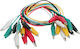 Set 10 Mini Crocodile Clips 37cm Cable Multimeter Electrical Testing