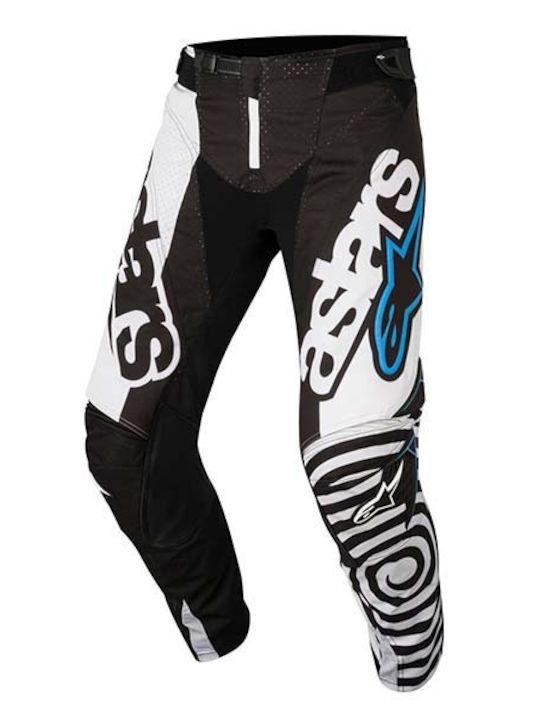 Alpinestars Techstar Καλοκαιρινό Ανδρικό Παντελόνι Motocross Venom Black/White/Aqua