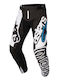 Alpinestars Techstar Καλοκαιρινό Ανδρικό Παντελόνι Motocross Venom Black/White/Aqua