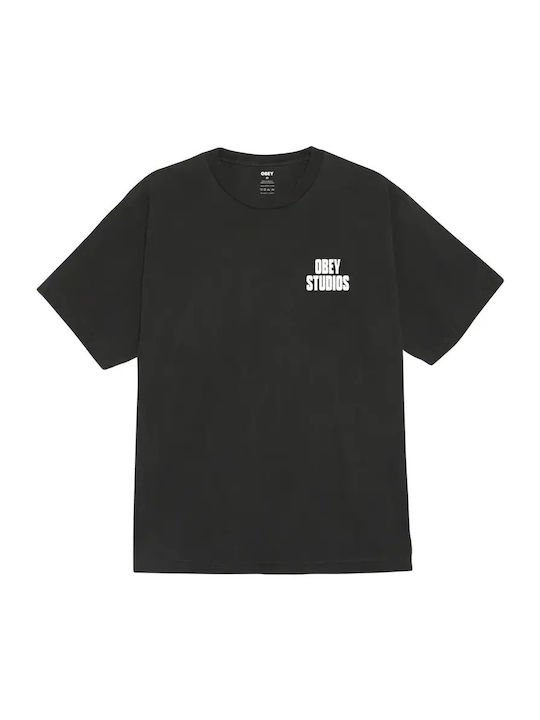T-Shirt Pigment Dusty Schwarz