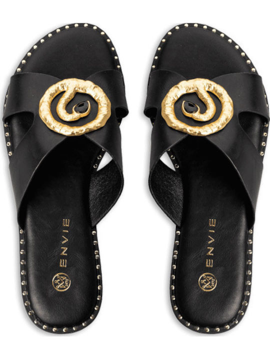 Envie Shoes Flache Sandalen Für Damen Schwarz