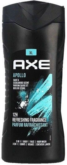 Axe Apollo 3in1 Bubble Bath Gel For Men With Woody Scent 400ml