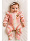 SteweHome Set Onesie With Accessories Orange White 2 Pieces