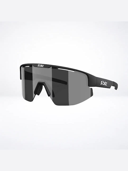 Bliz Unisex Γυαλιά Ηλίου με Μαύρο Σκελετό με Καθρέφτη Φακό