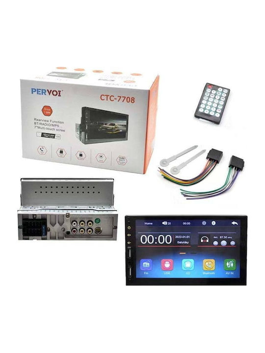 PerVoi Автомобилна Аудио Система 1 DIN (Bluetooth/USB) с Touch Screen 7"