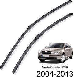 Комплект Автомобилни Чистачки 60+48 См Подходящ За Skoda Octavia 2 Mk2 Ii 2004-2013